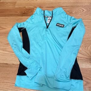 PINK Victoria's Secret Aqua and Black Pullover